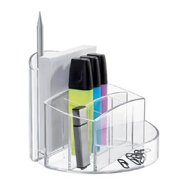 Írószertartó RONDO 9 rekeszes átlátszó 30