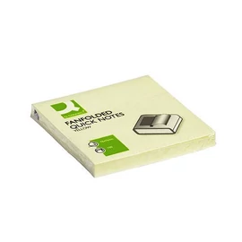 Öntapadós jegyzettömb 75x75mm "Z" standard sárga Connect