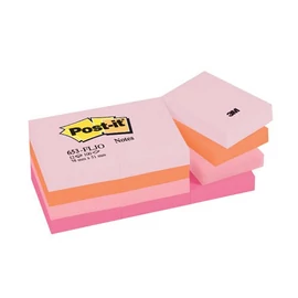 Post-it 653FLJO/653FL 38x51mm 100 lap 12 tömb p.pink 653P