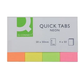 Öntapadós oldaljelölő 4x40lap Connect