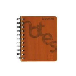 Spirálfüzet A/5 kockás 140 lap 80g kockás PP borító narancs 09