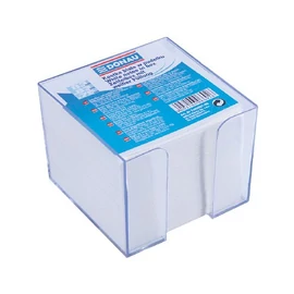 Kockatömb műanyag dobozban fehér nem ragasztott 83x83x75mm DONAU