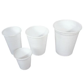 Pohár 1dl-es műanyag fehér 100db/csom