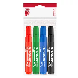 Rostirón klt. 4db-os ICO Artip 11 XXL /Flipchart marker/ 3 mm