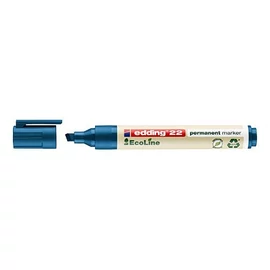 Edding 22 Ecoline vágott permanent marker kék 01