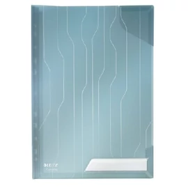 Genotherm A/4 lefűzhető  LEITZ Combifile kemény háttal 3 db/csom áttetsző kék 48