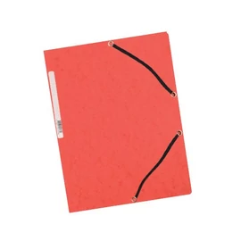 Iratgyűjtő gumis A/4 prespán Q-Connect piros 03