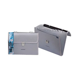 Irattáska harmonika PP ezüst 39