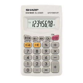 Zsebszámológép Sharp EL-233BBK