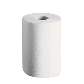 Kéztörlő tekercses 2 rétegű hófehér átm.:14 cm 100% cell