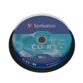 CD-R 700 MB, 80min, 52x, hengeren (DataLife) 10db