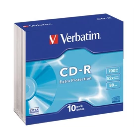 CD-R 700 MB, 80min, 52x, vékony tokban, (DataLife) 10db