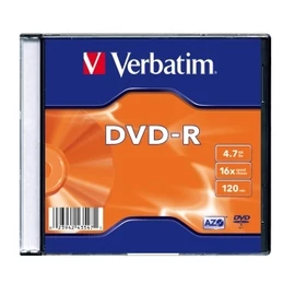 DVD-R VERBATIM 4,7 GB, 16x, vékony tokban