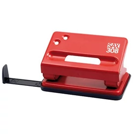 Lyukasztó Sax 308 15lap piros 03