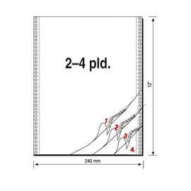 Z-P leporelló lapsorszámozott 240mmx12"/4pld./450ív