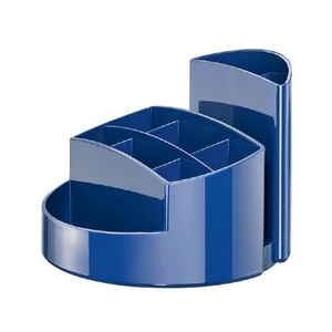 Írószertartó RONDO 9 rekeszes kék 01