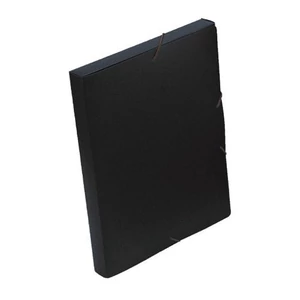 Iratgyűjtő gumis A/4 PP 30mm Coolbox fekete 02