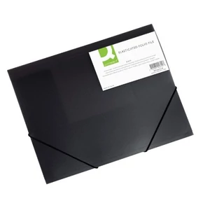 Iratgyűjtő gumis A/4 PP Q-Connect 3mm fekete 02