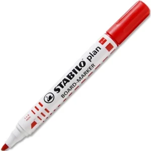 Táblamarker STABILO Plan vágott hegyű 643 piros 03