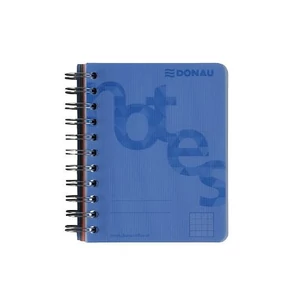 Spirálfüzet A/5 kockás 140 lap 80g kockás PP borító kék 01
