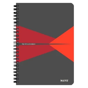 Spirálfüzet A/5 Office PP borítóval piros 03