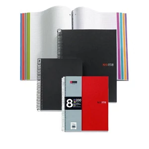 Spirálfüzet A/5 8x25lap PP 43007 piros 03