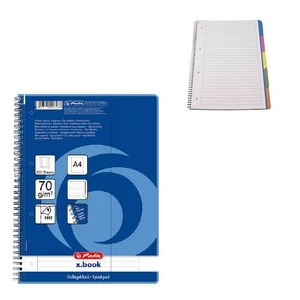 Spirálfüzet A/4 100 lap collegeblock színregiszteres