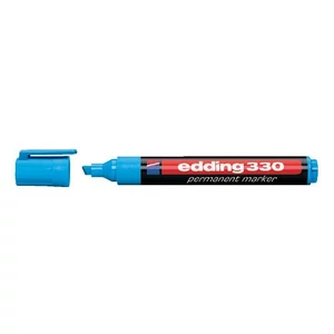 Edding 330 vágott hegyű permanent marker világoskék 19