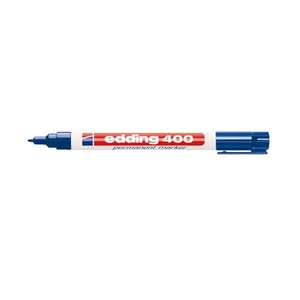Marker permanent Edding 400 kék 01