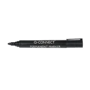 Marker permanent Q-Connect kerek fekete 02