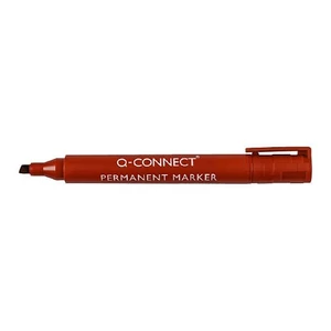Marker permanent Q-Connect vágott piros 03