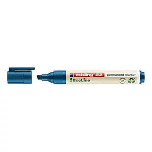 Edding 22 Ecoline vágott permanent marker kék 01