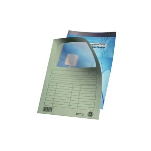 Iratgyűjtő A/4 karton ablakos világoszöld 22
