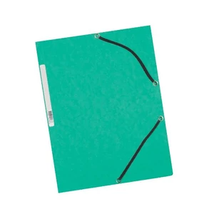 Iratgyűjtő gumis A/4 prespán Q-Connect zöld 04