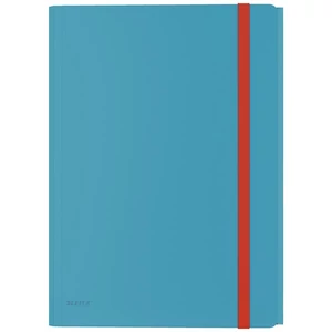 Iratgyűjtő gumis A/4 Leitz Cosy mobil extra tasakkal, PP nyugodt kék 01