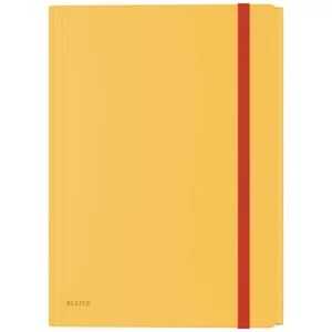 Iratgyűjtő gumis A/4 Leitz Cosy mobil extra tasakkal, PP meleg sárga 06