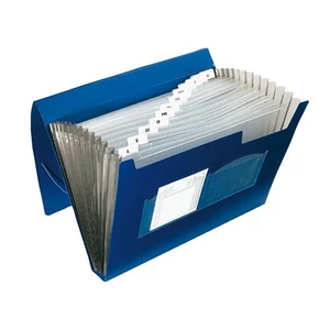 Irattartó harmonika 13 rekesz Q-Connect kék 01