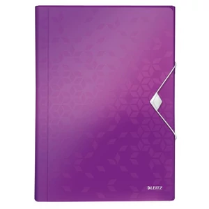 Irattartó harmonika WOW PP 6 rekesz Leitz lila 08