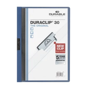 Klipmappa A/4 Duraclip 2200 kék 01