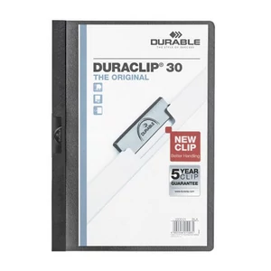 Klipmappa A/4 Duraclip 2200 fekete 02
