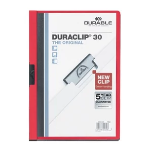 Klipmappa A/4 Duraclip 2200 piros 03
