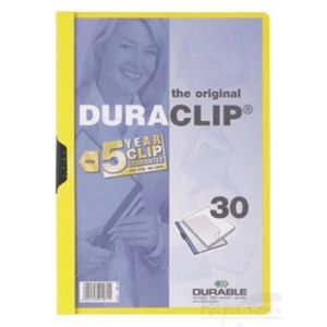 Klipmappa A/4 Duraclip 2200 sárga 06