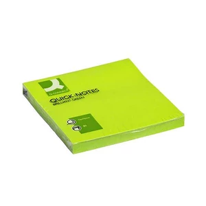 Öntapadós jegyzettömb 75x75mm neon 6x80lap Connect neonzöld 31