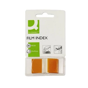 Öntapadós oldaljelölő 50 címke Q-Connect narancs 09