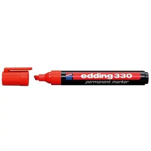Edding 330 vágott hegyű permanent marker piros 03