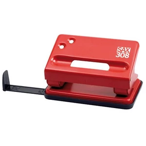 Lyukasztó Sax 308 15lap piros 03