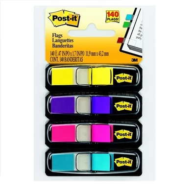 Post-it index 683-4AB 12x43mm 4x35 címke