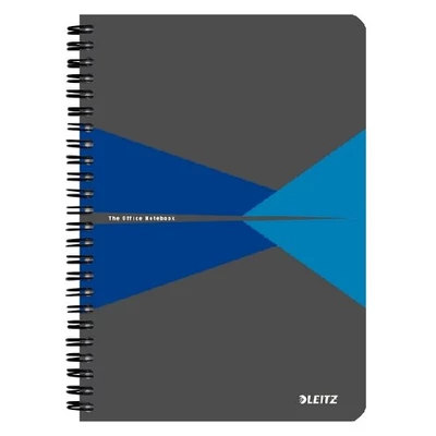 Spirálfüzet A/5 Office PP borítóval kék 01