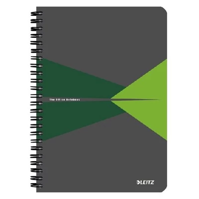 Spirálfüzet A/5 Office PP borítóval zöld 04