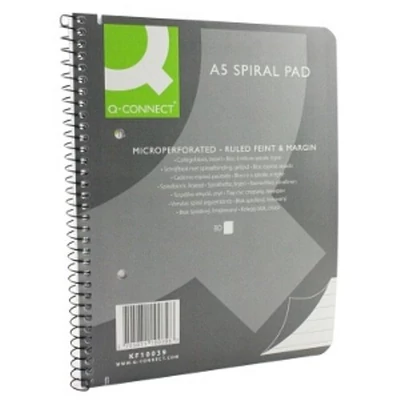 Spirálfüzet Collegeblock A/5 80 lap Q-Connect